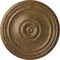Ekena Millwork Reece Ceiling Medallion (Fits Canopies up to 6 3/4"), Hand-Painted Rubbed Bronze, 21"OD x 1 1/4"P CM21RERZS - alternate 1